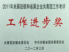 2011年度央屬駐皖和省屬企業共青團工作考評工作進步獎